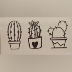 4en1 Cactus Shaped Wall Decor